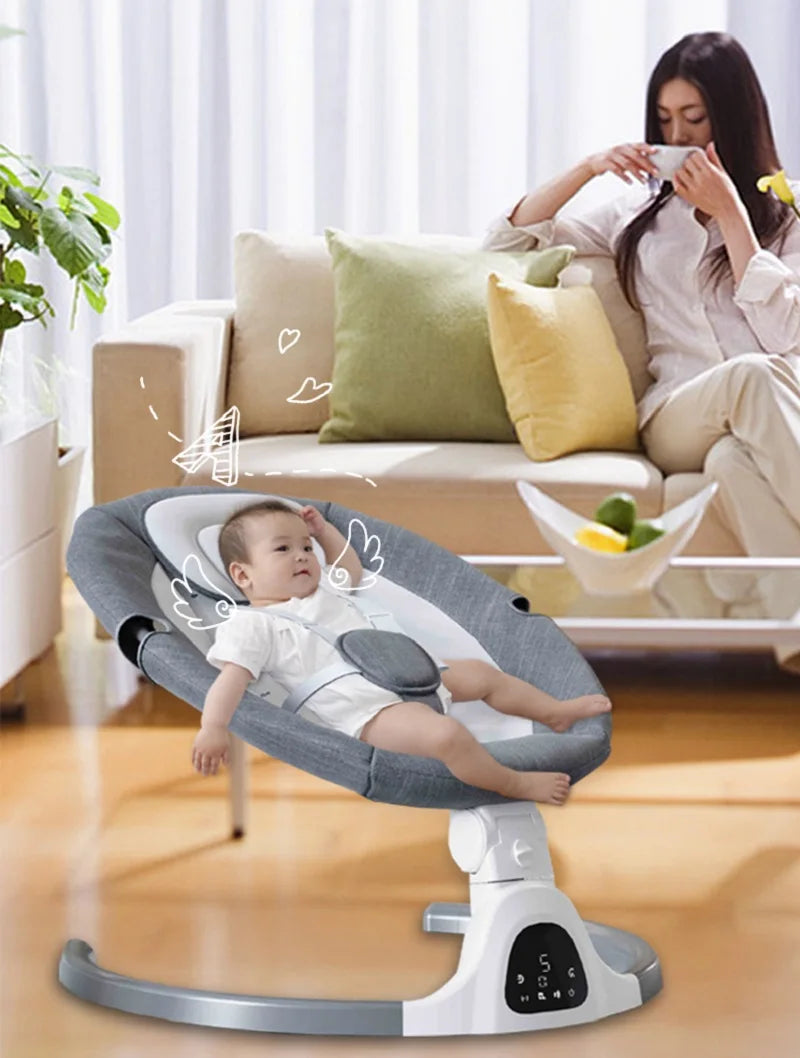 Baby Cribs Baby Rocking Chair Rocking Baby Bed Electric Cradle for Newborn Baby Resting Electric Baby Swing Rocking Chair
