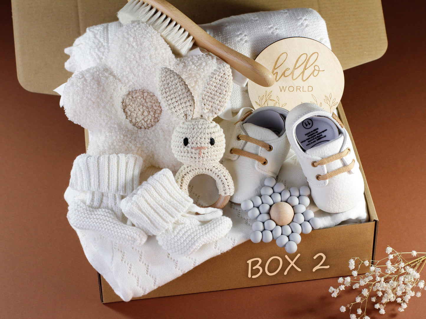 Baby Boy Gift, New Baby Boy Gift Box, Baby Shower Gift Basket, Gender Neutral, Newborn Boy Girl Gift, Expecting Mom New Parents Gift Hamper